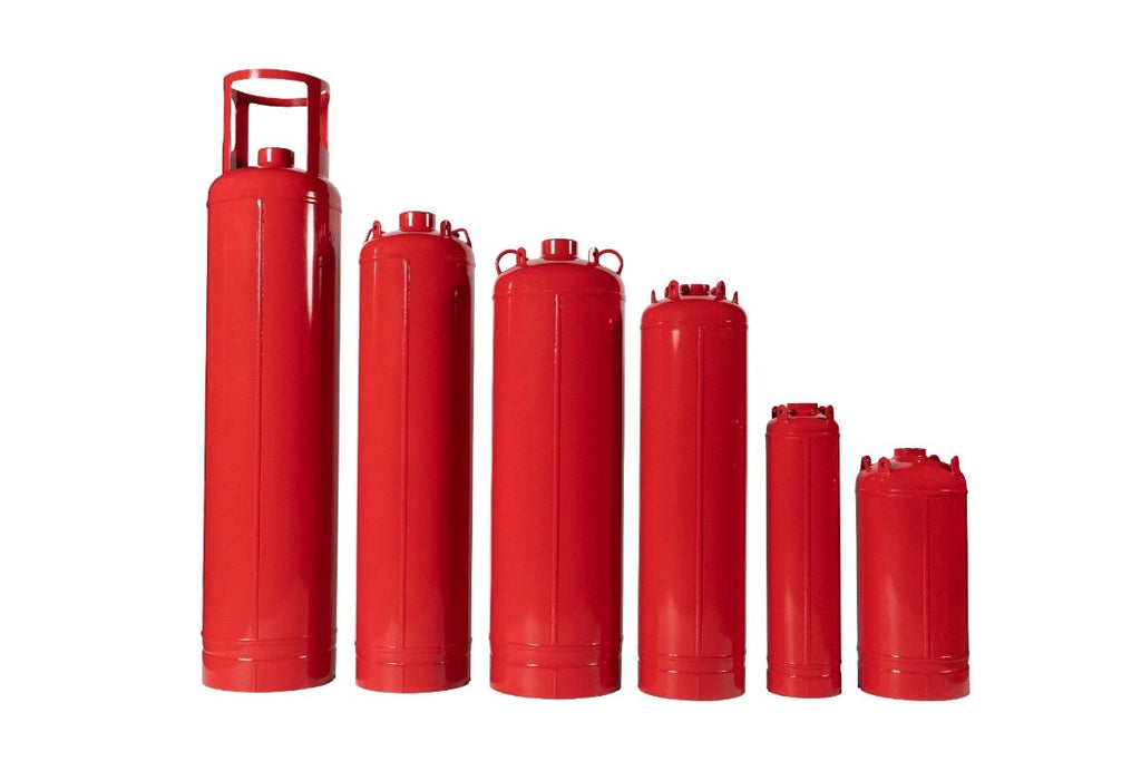 FM-200 (HFC-227ea) / Novec 1230 (FK-5-1-12) 25/42 Bar Fire Suppression System Cylinders