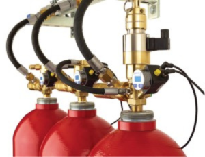 Agnitar Inert Fire Suppression System valves – precision-engineered discharge and control components.