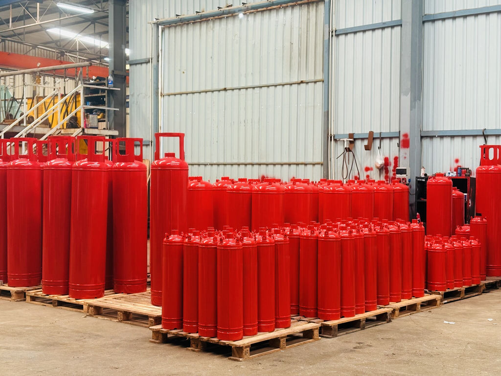 FM-200 (HFC-227ea) / Novec 1230 (FK-5-1-12) 25/42 Bar Fire Suppression System Cylinders