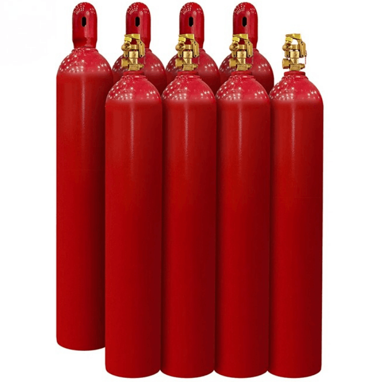 CO2 Fire Suppression System Cylinder -  68 Liters TPED Certified, Pi-Marked